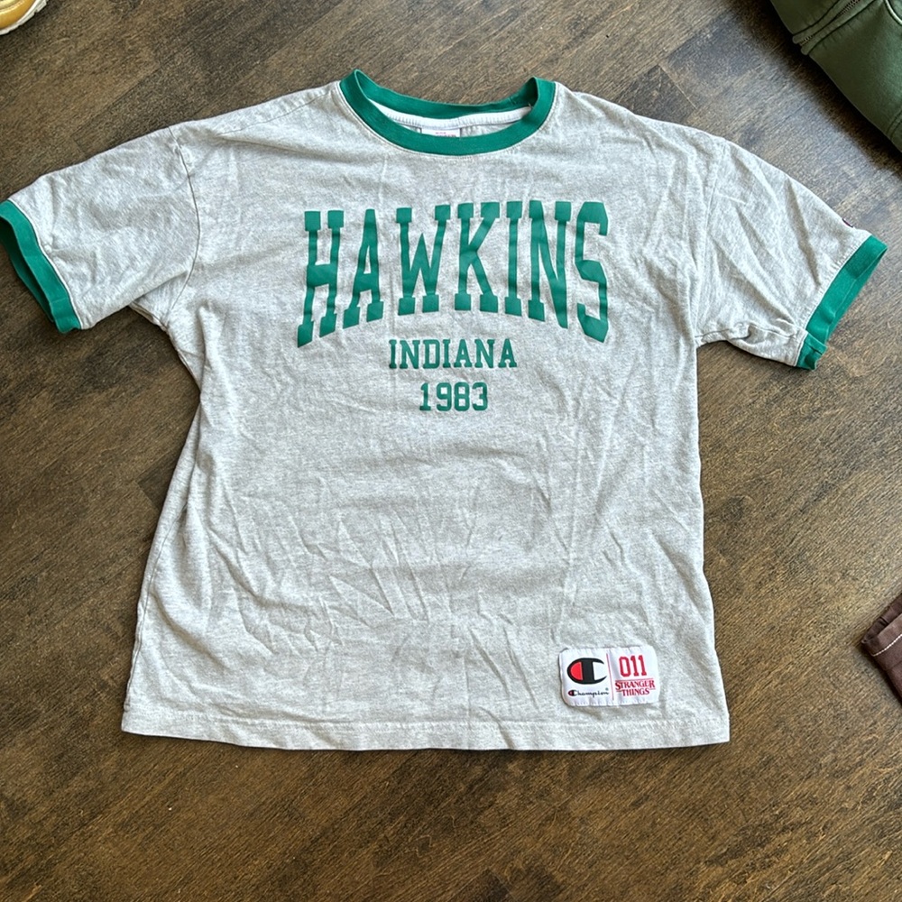Champion x Stranger things Hawkins shirt